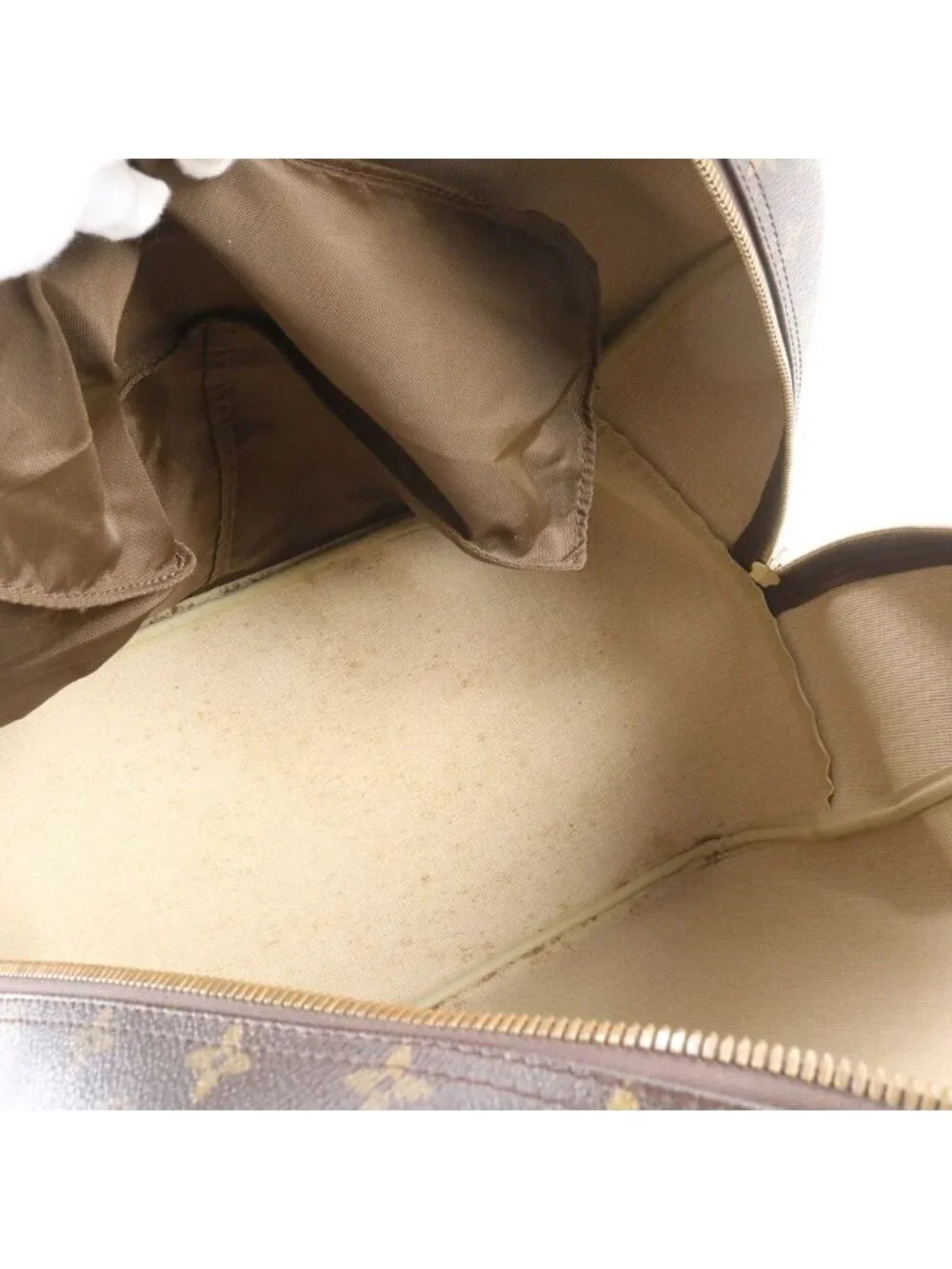 Louis Vuitton Monogram Evasion Leather Boston Bag Tote Carry